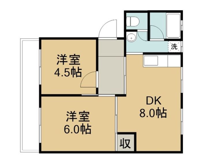 ふそうマンション天神の間取り