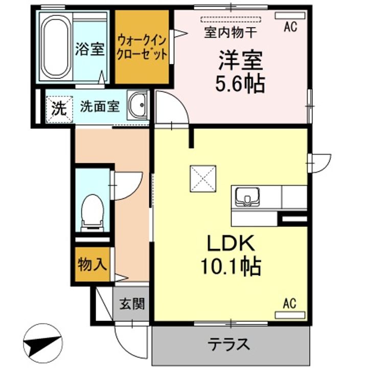 ル・アーブル B棟の間取り