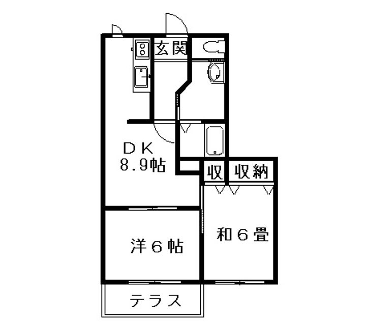 サンシャトーⅠの間取り