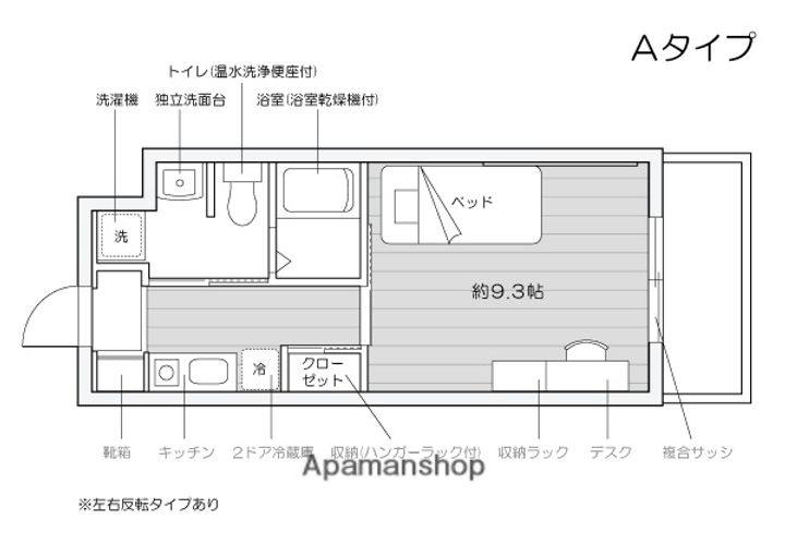カレッジコート鳥取大学前208の間取り