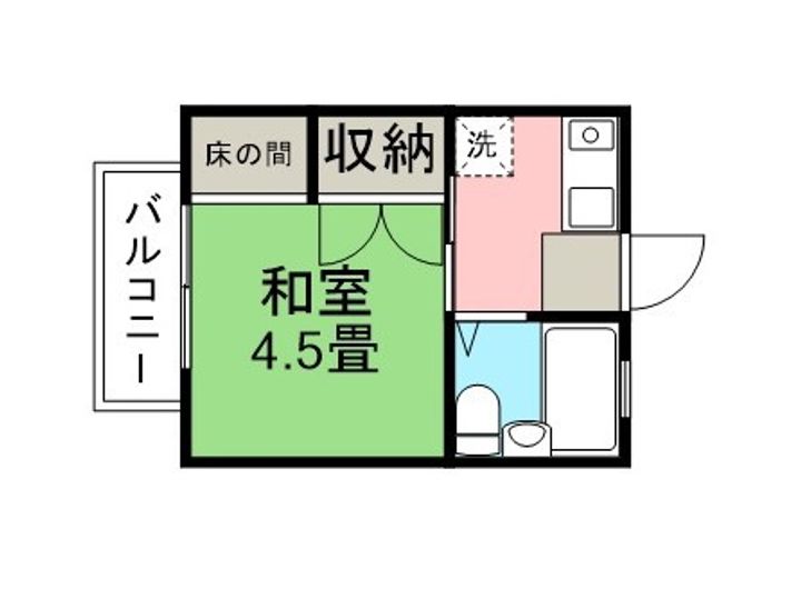 グランツ・コザワ201の間取り