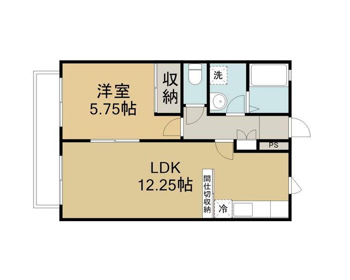 フリークス A102の間取り
