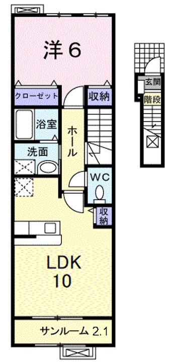 カルム.Sの間取り