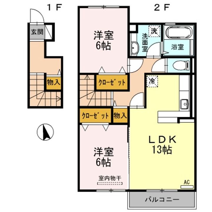 ペルージュの間取り
