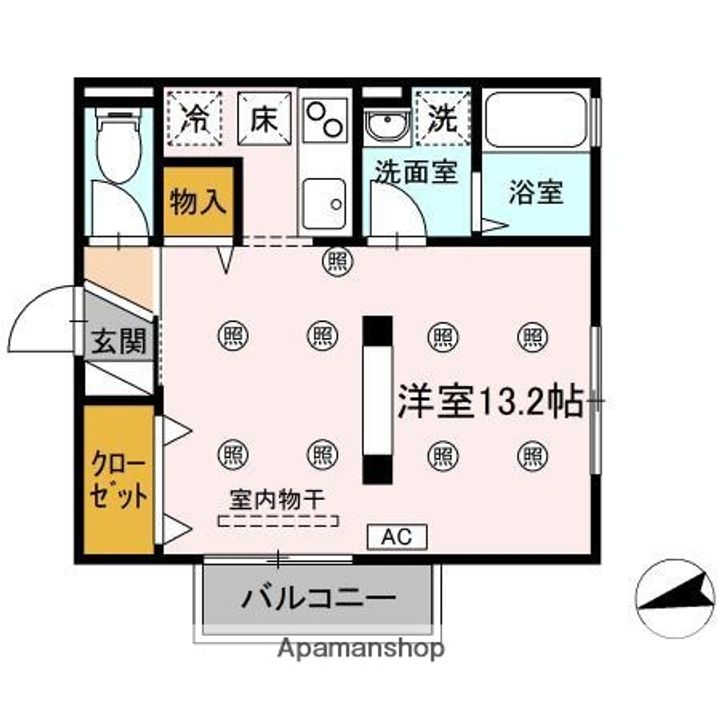 パストラルK A棟105の間取り