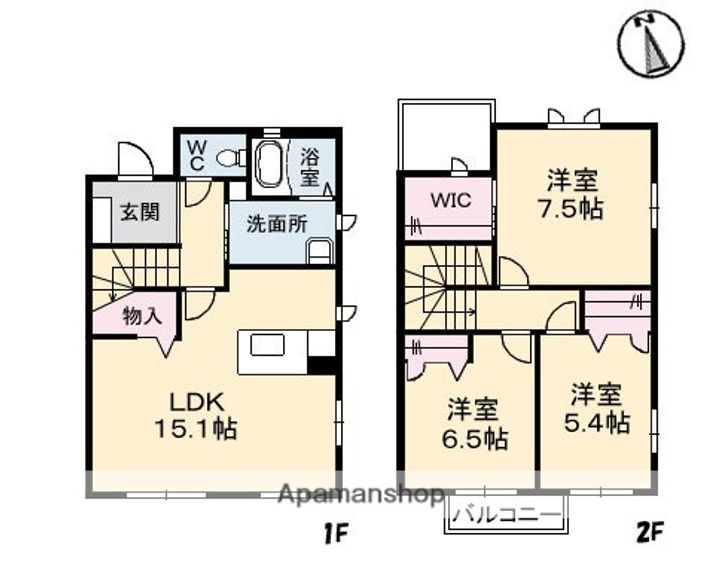 クラビスCの間取り