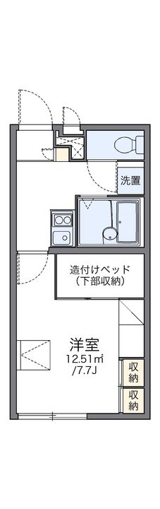 レオパレスSTABLE101の間取り