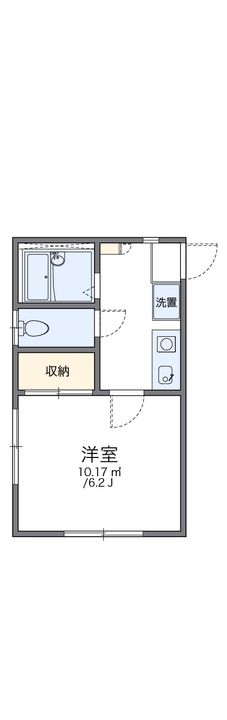 レオパレス米子105の間取り