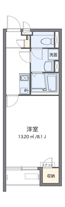 クレイノリバーサイドⅡ205の間取り