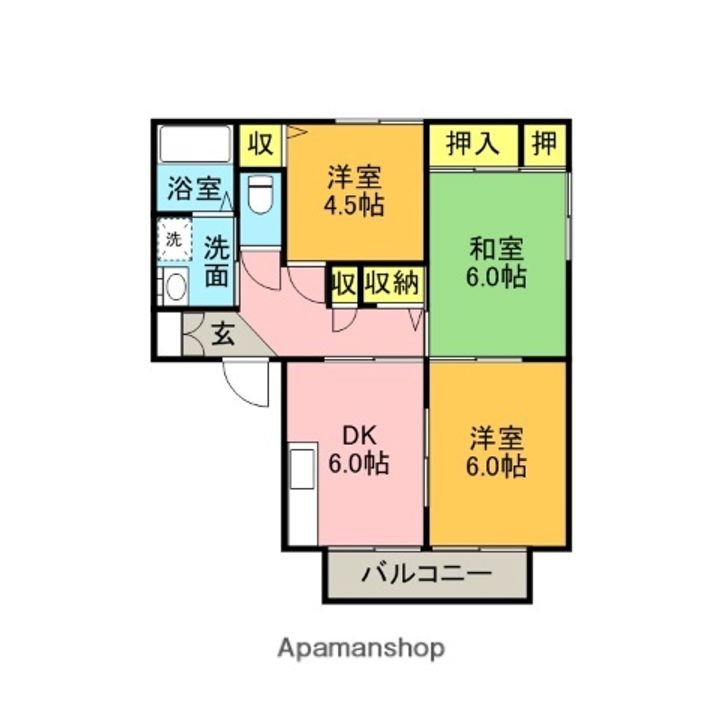ウォーネリⅡの間取り