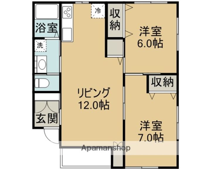 サニーサイド202の間取り