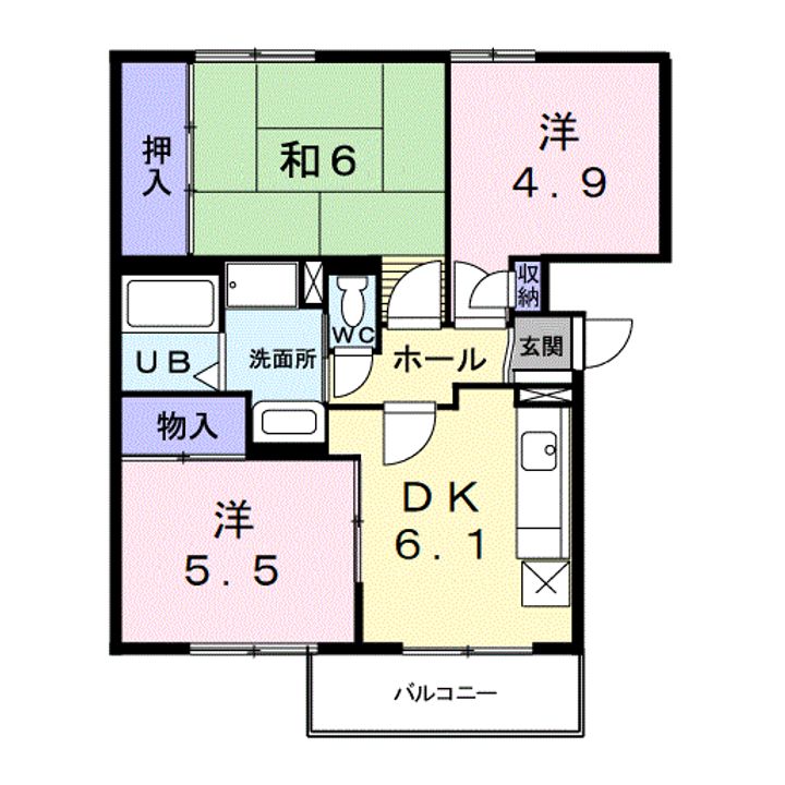 ハイム長通の間取り
