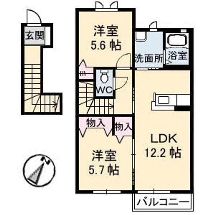 メゾンワイツ B棟の間取り