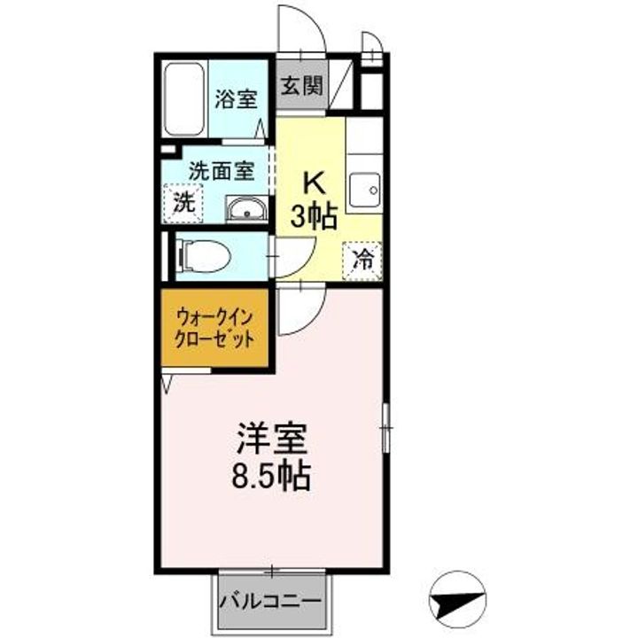 コージーコートの間取り