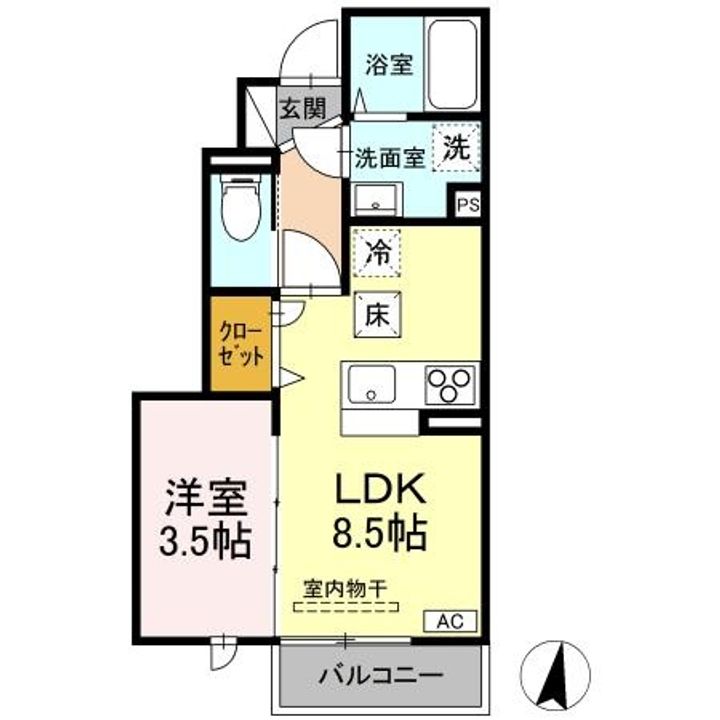 メゾン群来の間取り