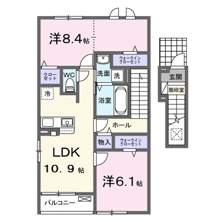 プラシード カーサの間取り