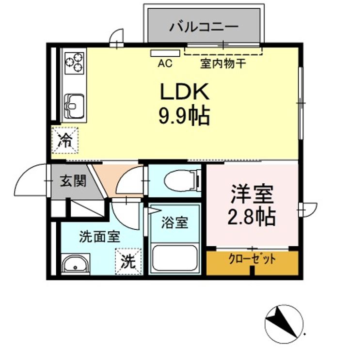 アベニーレ Ⅱの間取り