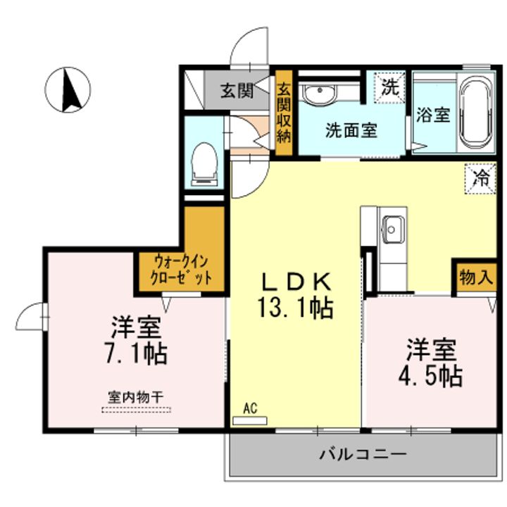 チェリー ブランカの間取り