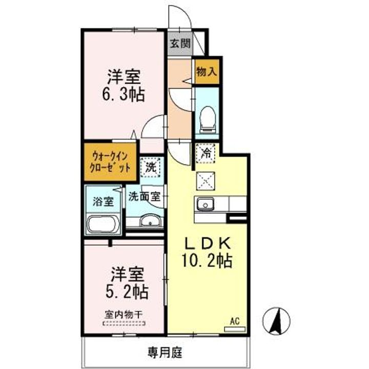 フレ ブランシュの間取り
