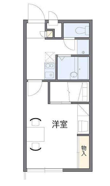 レオパレスPARKSIDE108の間取り