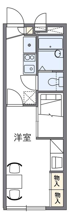 レオパレスポラリス107の間取り