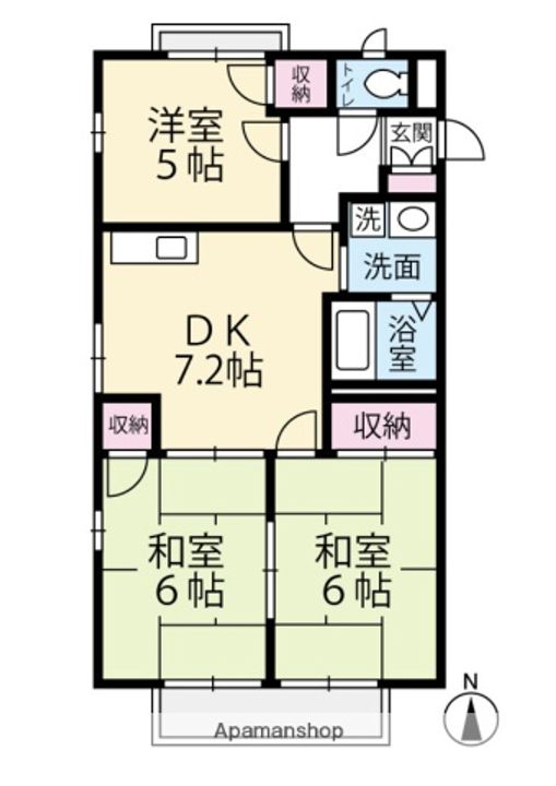 フレグランスⅡ203の間取り