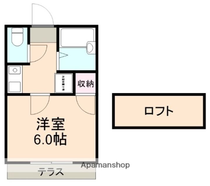 アルフィーネ浜乃木104の間取り