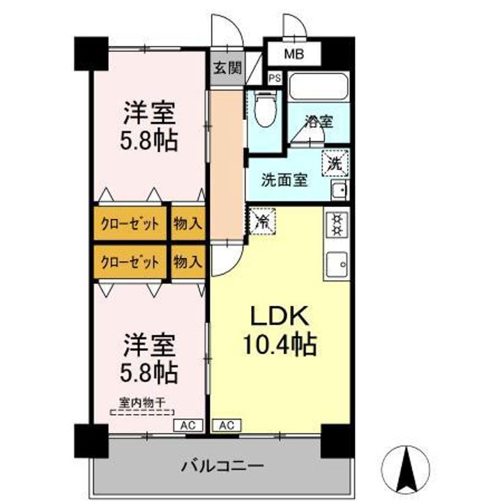 サンフォーレ・1989の間取り