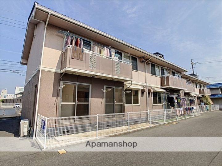 岡山県岡山市南区新保の賃貸アパートの外観