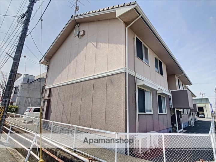 岡山県岡山市南区新保の賃貸アパートの外観