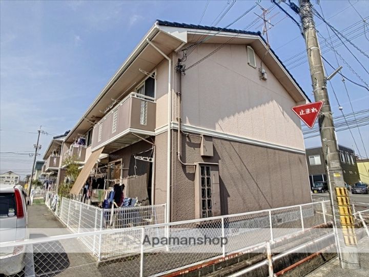 岡山県岡山市南区新保の賃貸アパートの外観