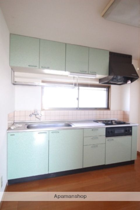 岡山県岡山市北区辰巳の賃貸マンションのキッチン