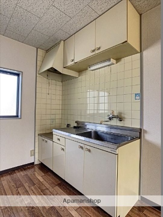 岡山県岡山市北区下中野の賃貸アパートのキッチン