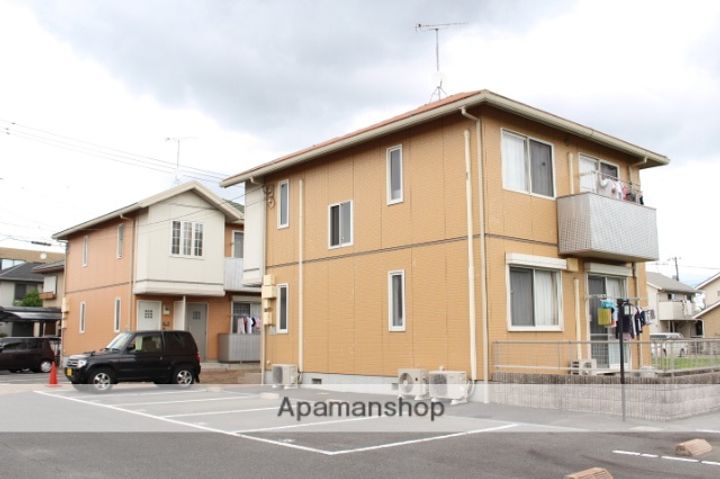 岡山県岡山市北区平田の賃貸アパートの外観