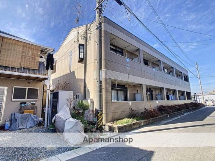 岡山県岡山市北区下中野の賃貸アパートの外観