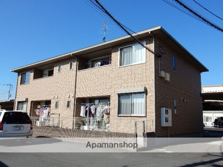 岡山県岡山市北区久米の賃貸アパートの外観