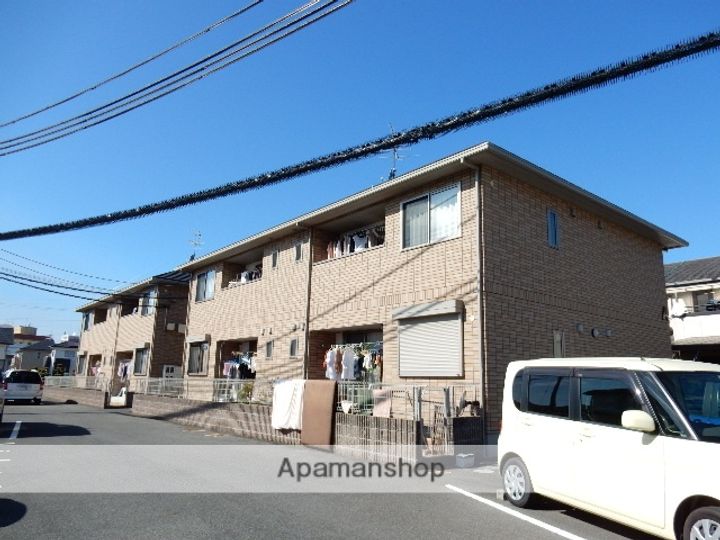 岡山県岡山市北区久米の賃貸アパートの外観