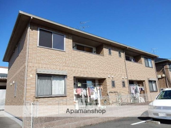 岡山県岡山市北区久米の賃貸アパートの外観