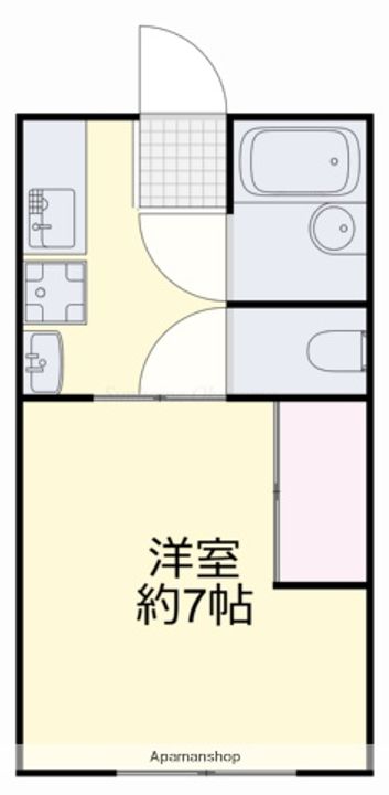 岡山県岡山市北区原の賃貸アパートの間取り
