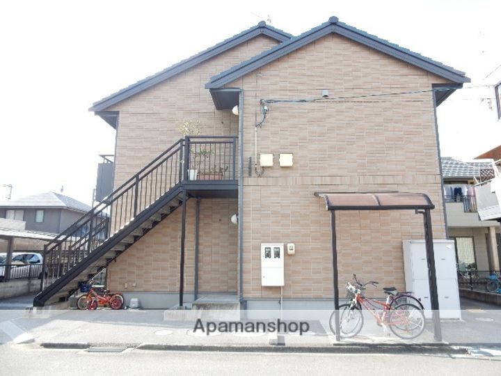 岡山県岡山市北区平野の賃貸アパートの外観