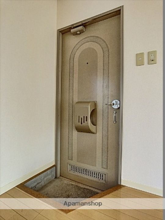 岡山県岡山市北区延友の賃貸アパートの玄関