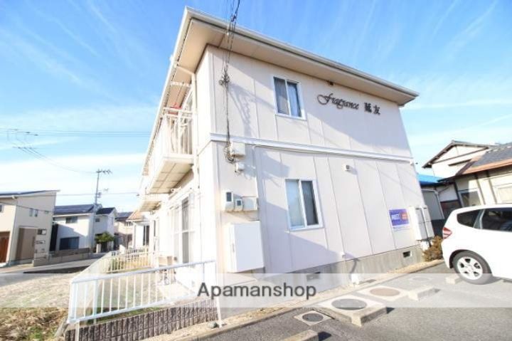 岡山県岡山市北区延友の賃貸アパートの外観