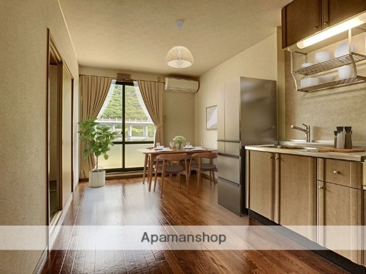 岡山県備前市伊部の賃貸アパートの居間