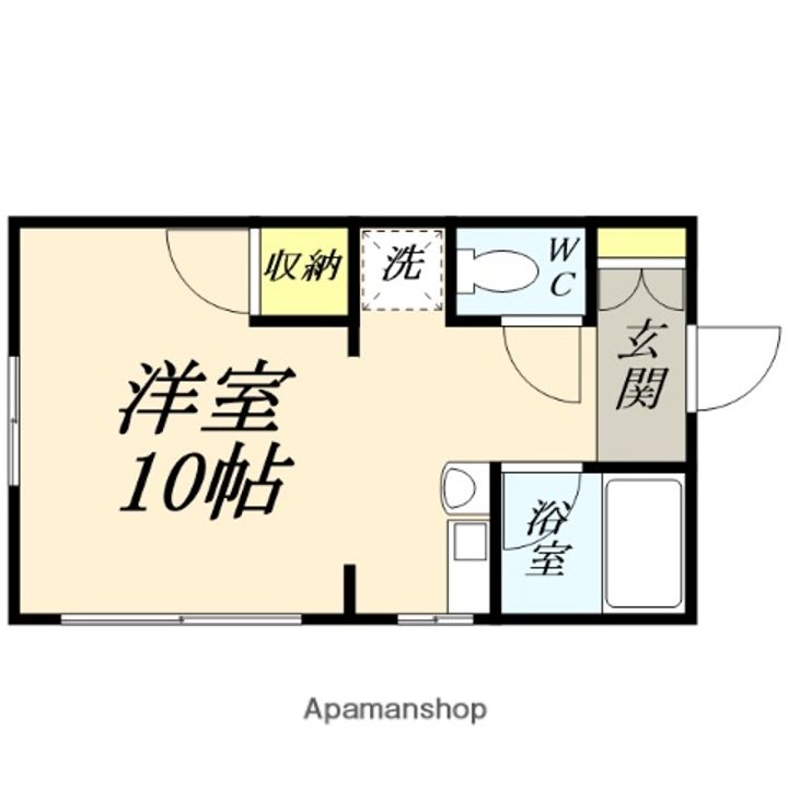 岡山県岡山市北区京橋町の賃貸マンションの間取り