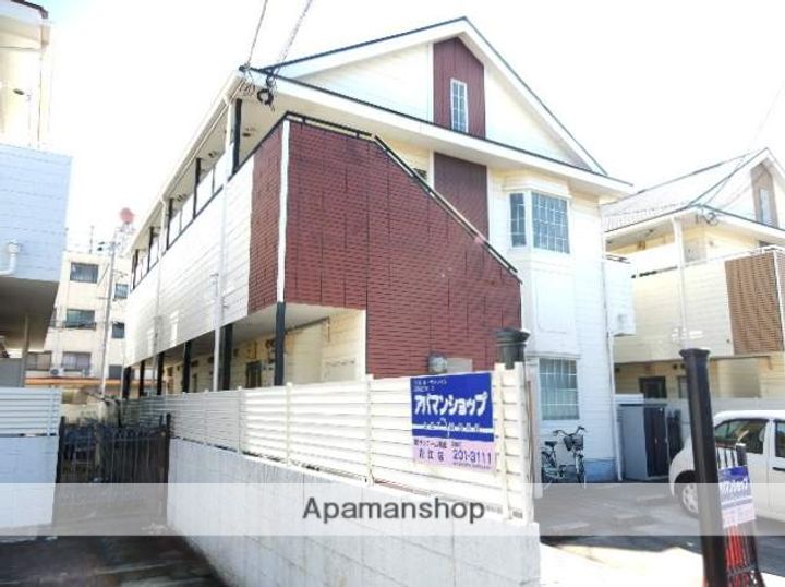 岡山県岡山市南区当新田の賃貸アパートの外観