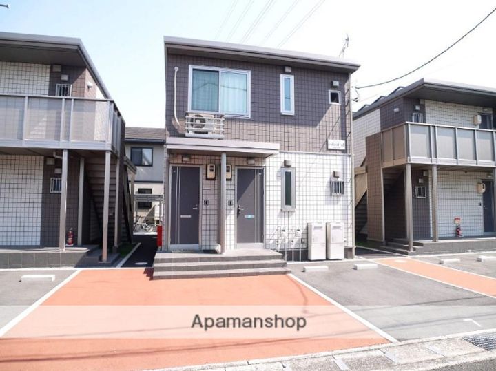 岡山県岡山市南区当新田の賃貸アパートの外観