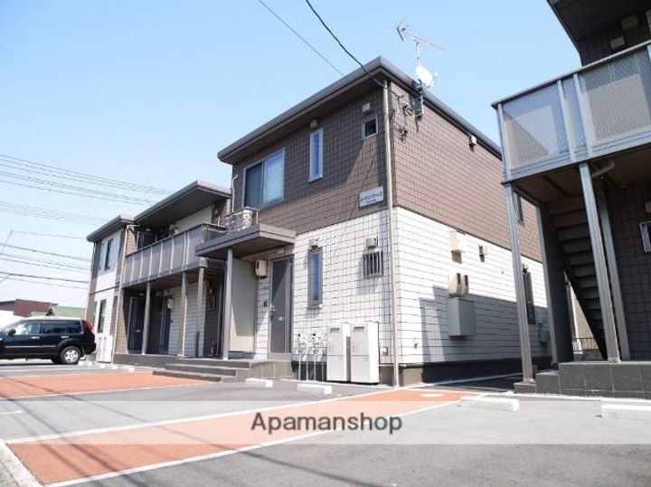 岡山県岡山市南区当新田の賃貸アパートの外観