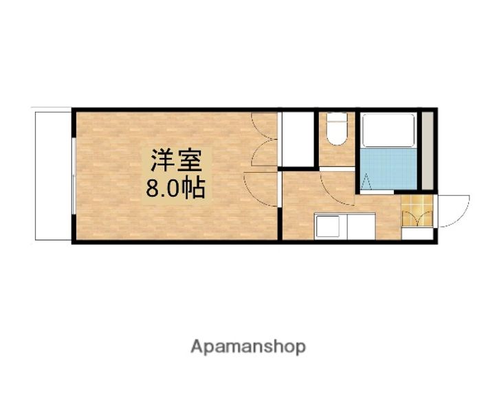 岡山県岡山市北区大和町1丁目の賃貸マンションの間取り