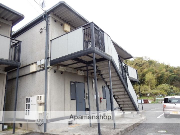 岡山県岡山市北区大内田の賃貸アパートの外観