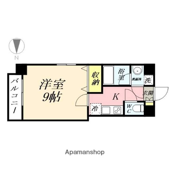 岡山県岡山市北区東中央町の賃貸マンションの間取り
